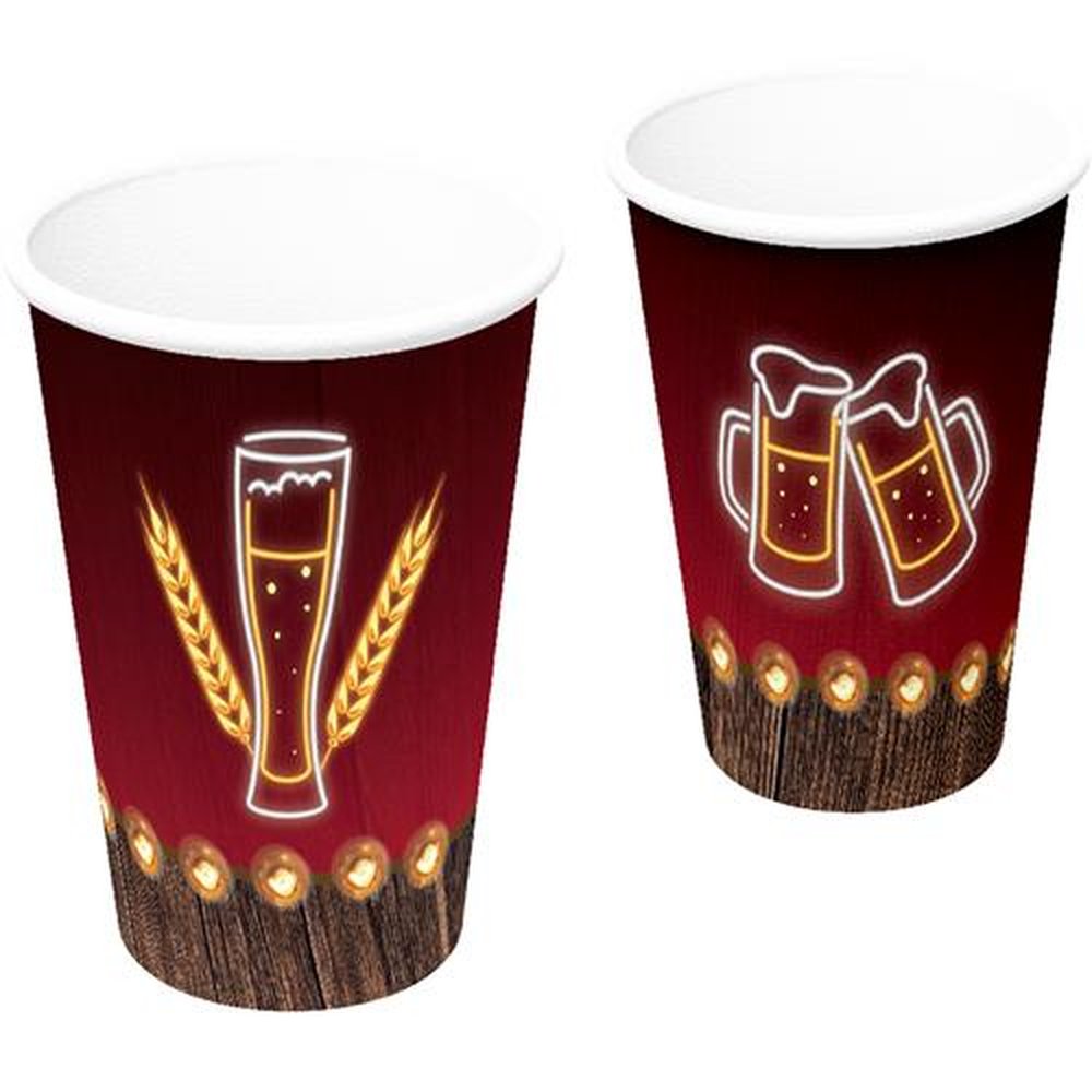 Copo Papel 300Ml Boteco Delas - Embalagem com 8 unidades.