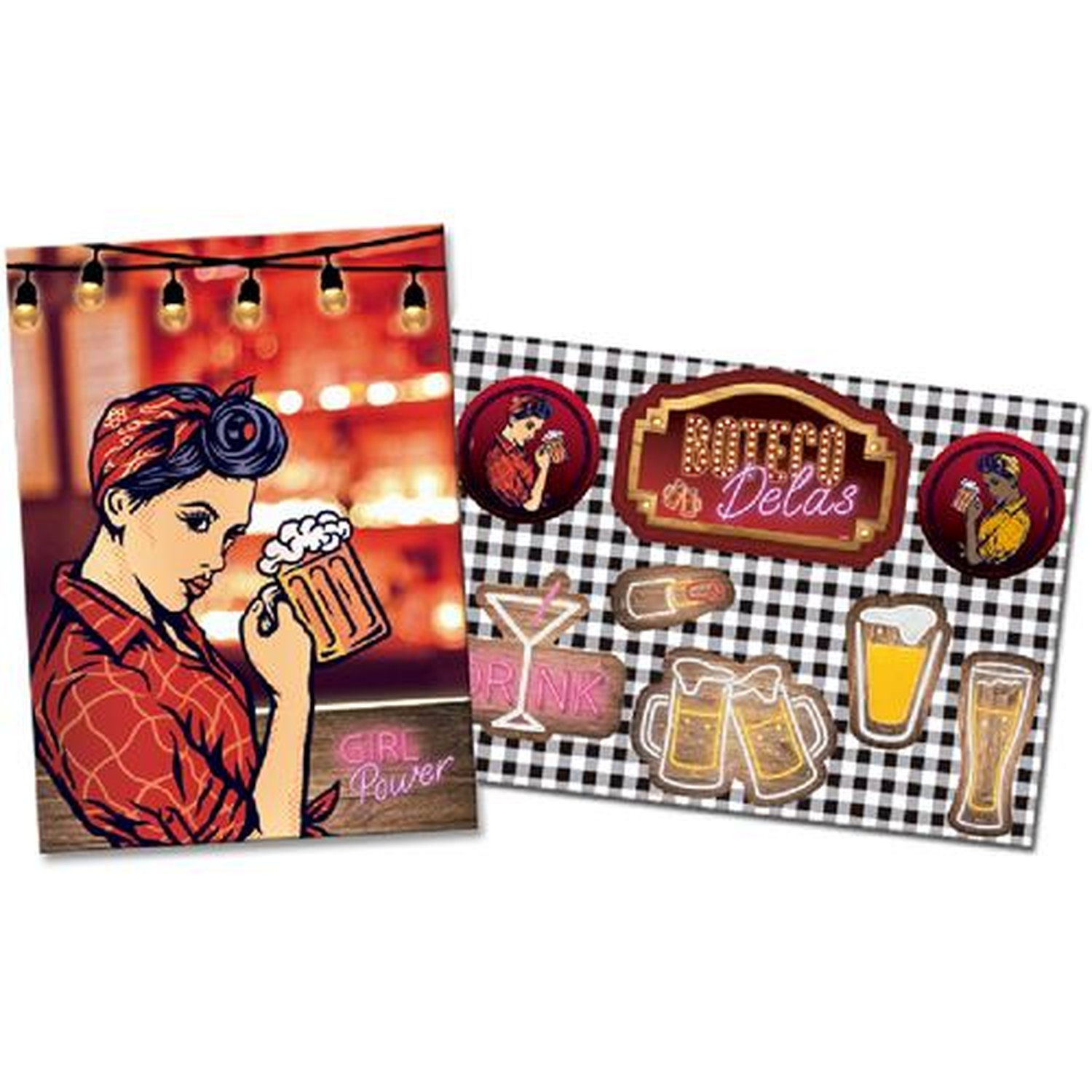Kit Decorativo Boteco Delas
