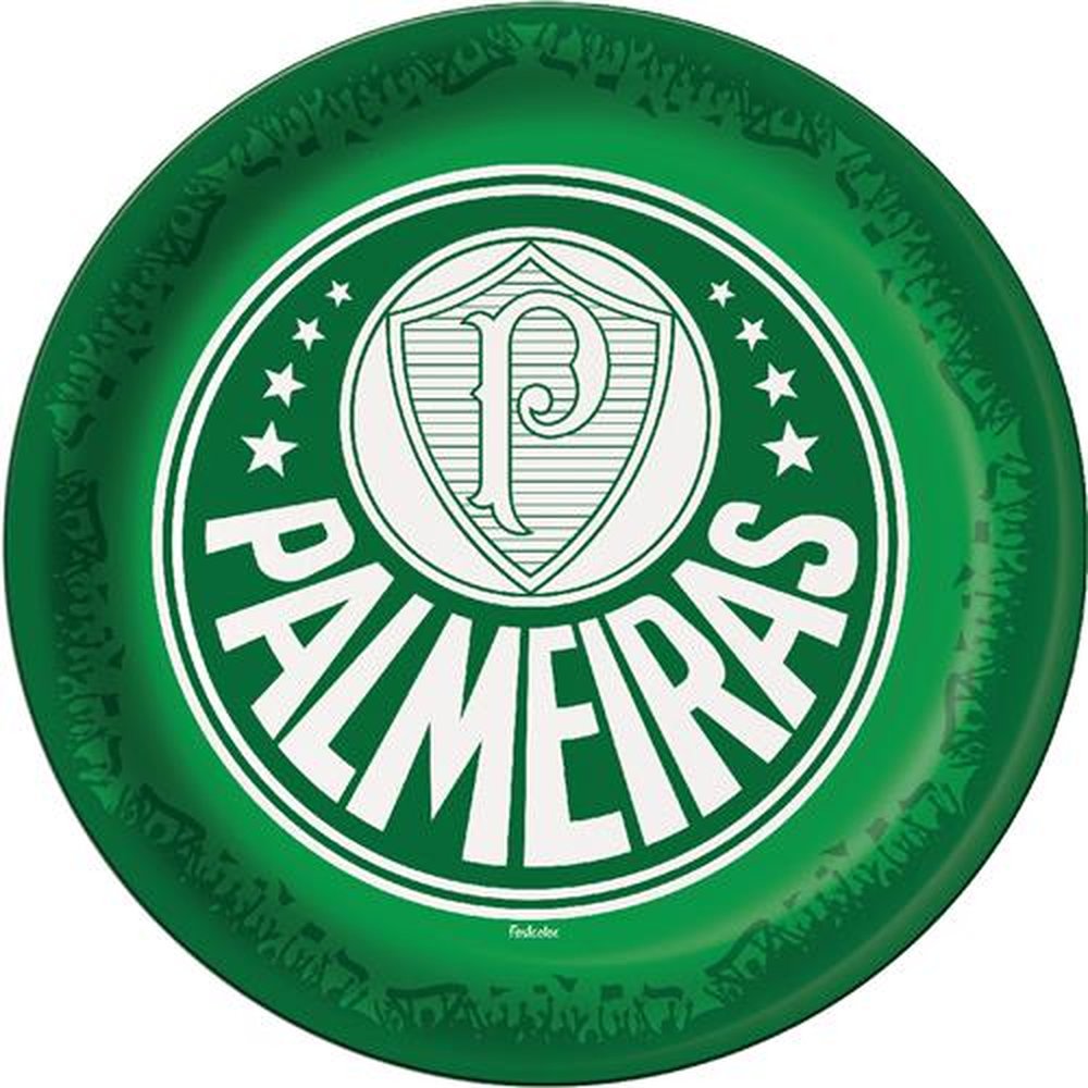 Prato Palmeiras - Embalagem com 8 unidades.