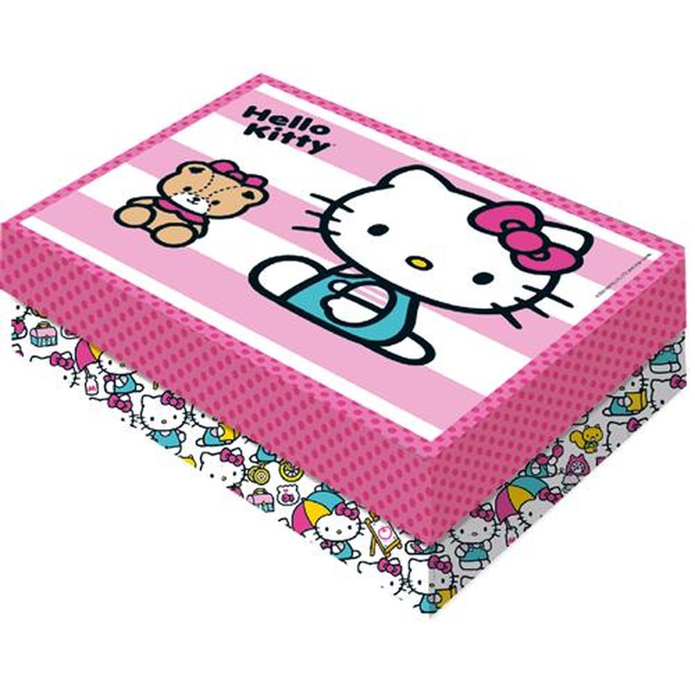 Caixa Presente Retangular M Hello Kitty Rosa