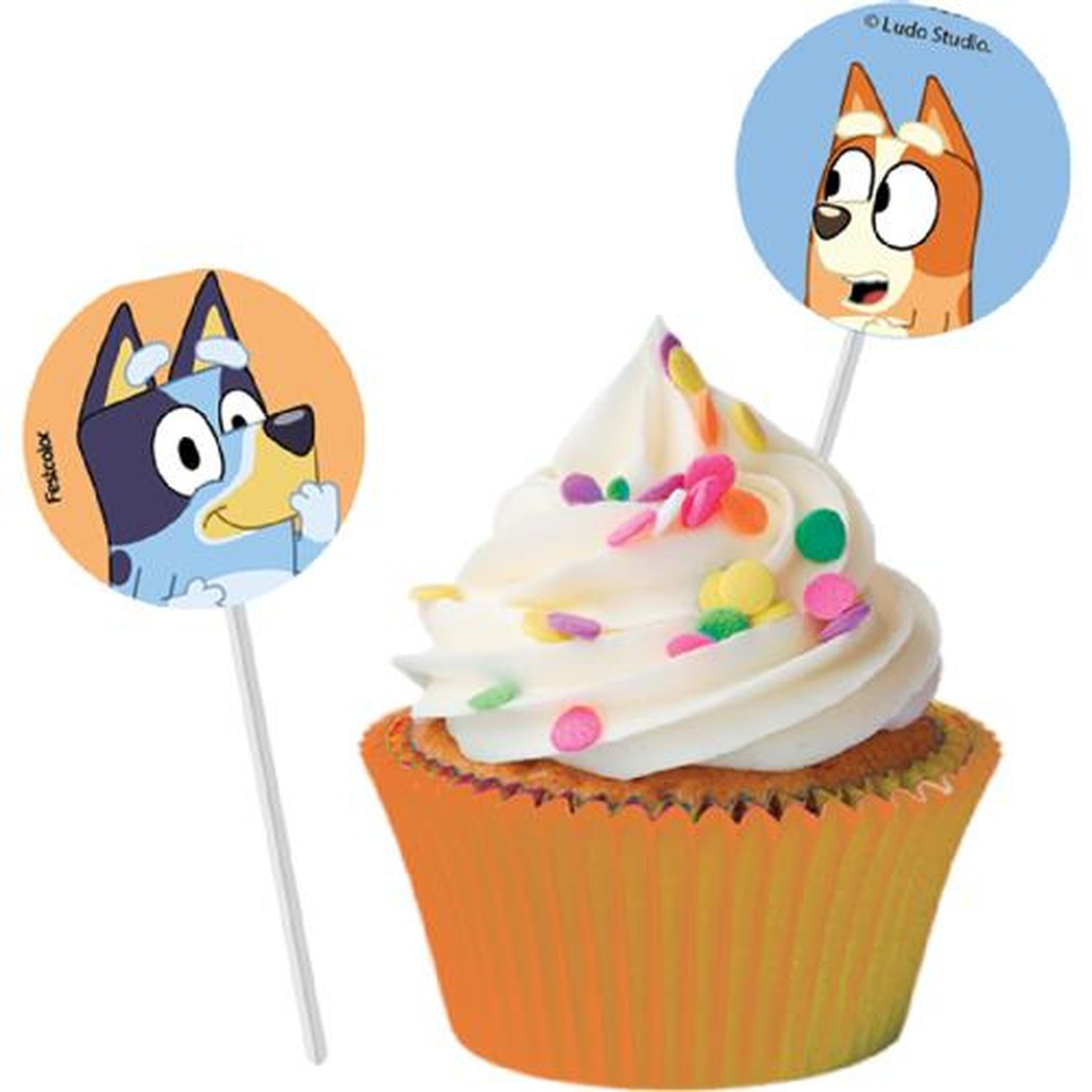 Bandeirinha Para Docinhos Bluey