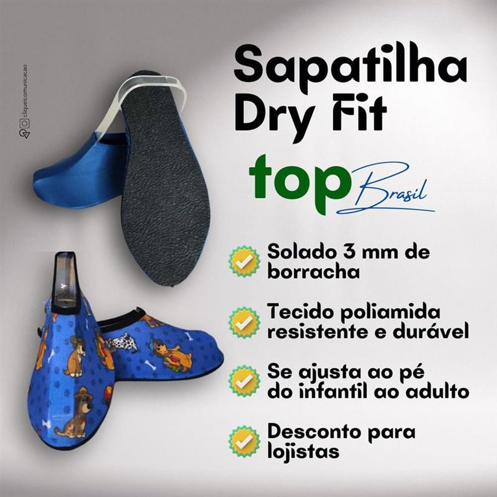 Sapatilha Náutica Solado de Borracha Para Areia, Praia, Resorts, Embarcações, Numeração do 20 ao 44 Kit 30 pares Cores Sortidas