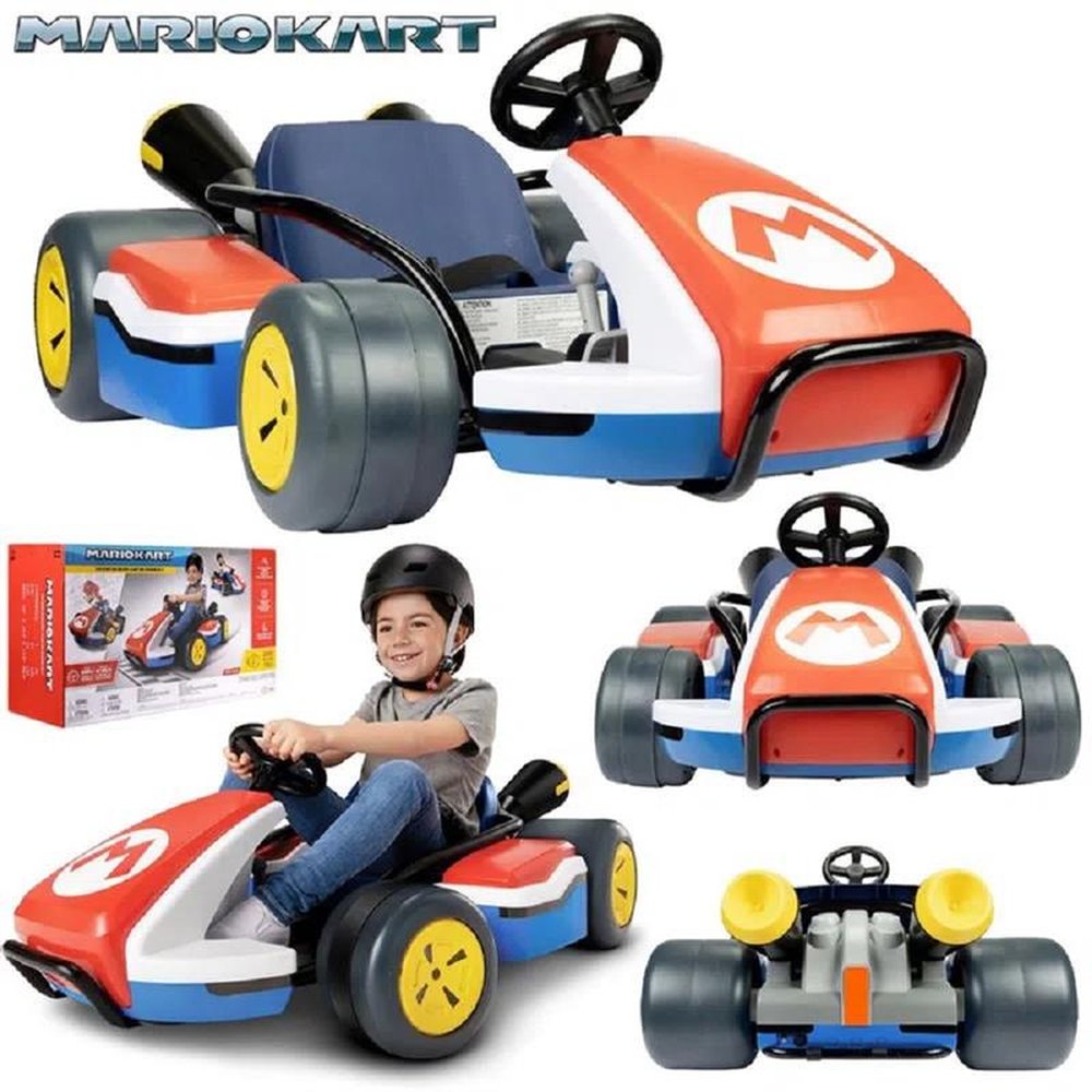 Veiculo Kart Eletrico Super Mario Racer 24V
