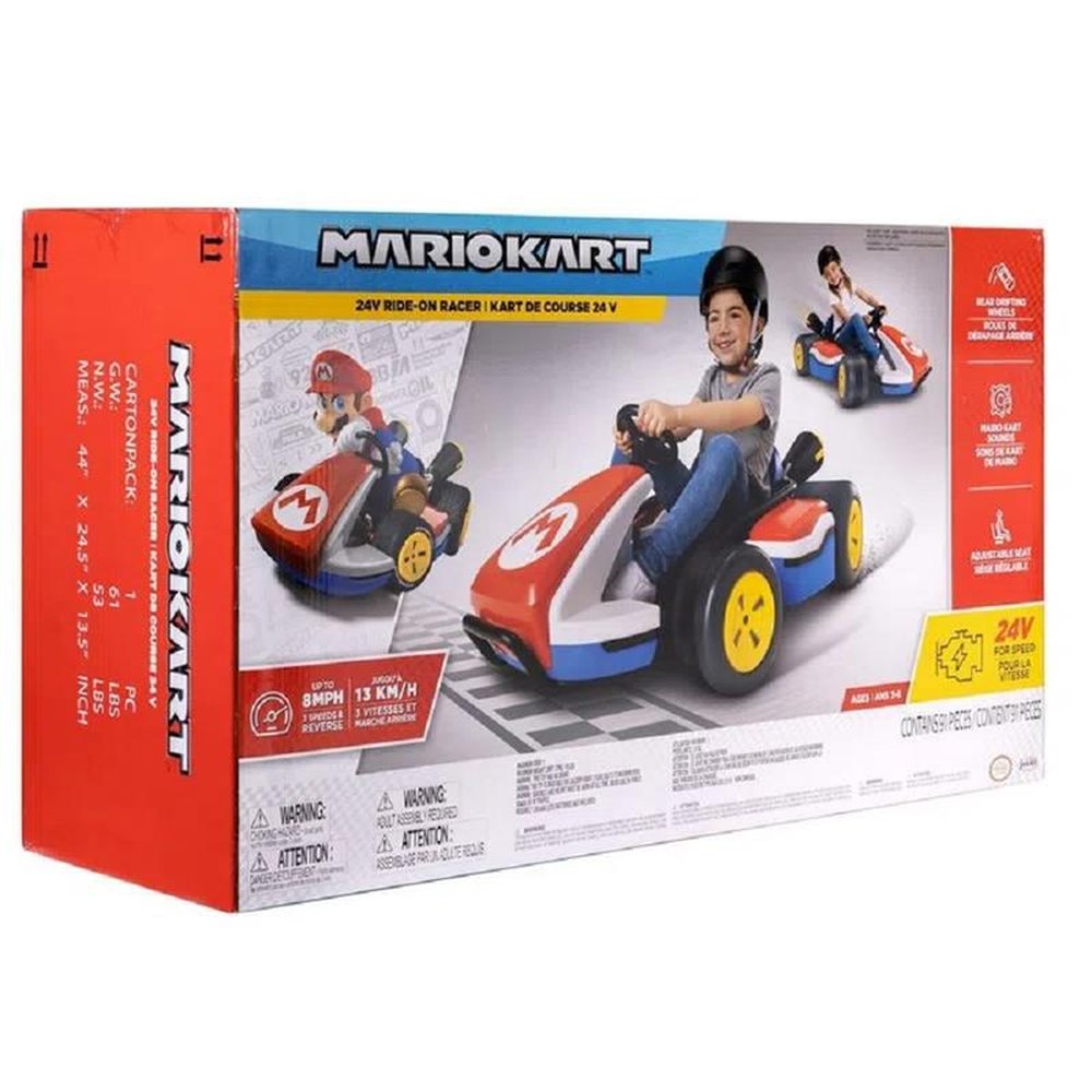 Veiculo Kart Eletrico Super Mario Racer 24V