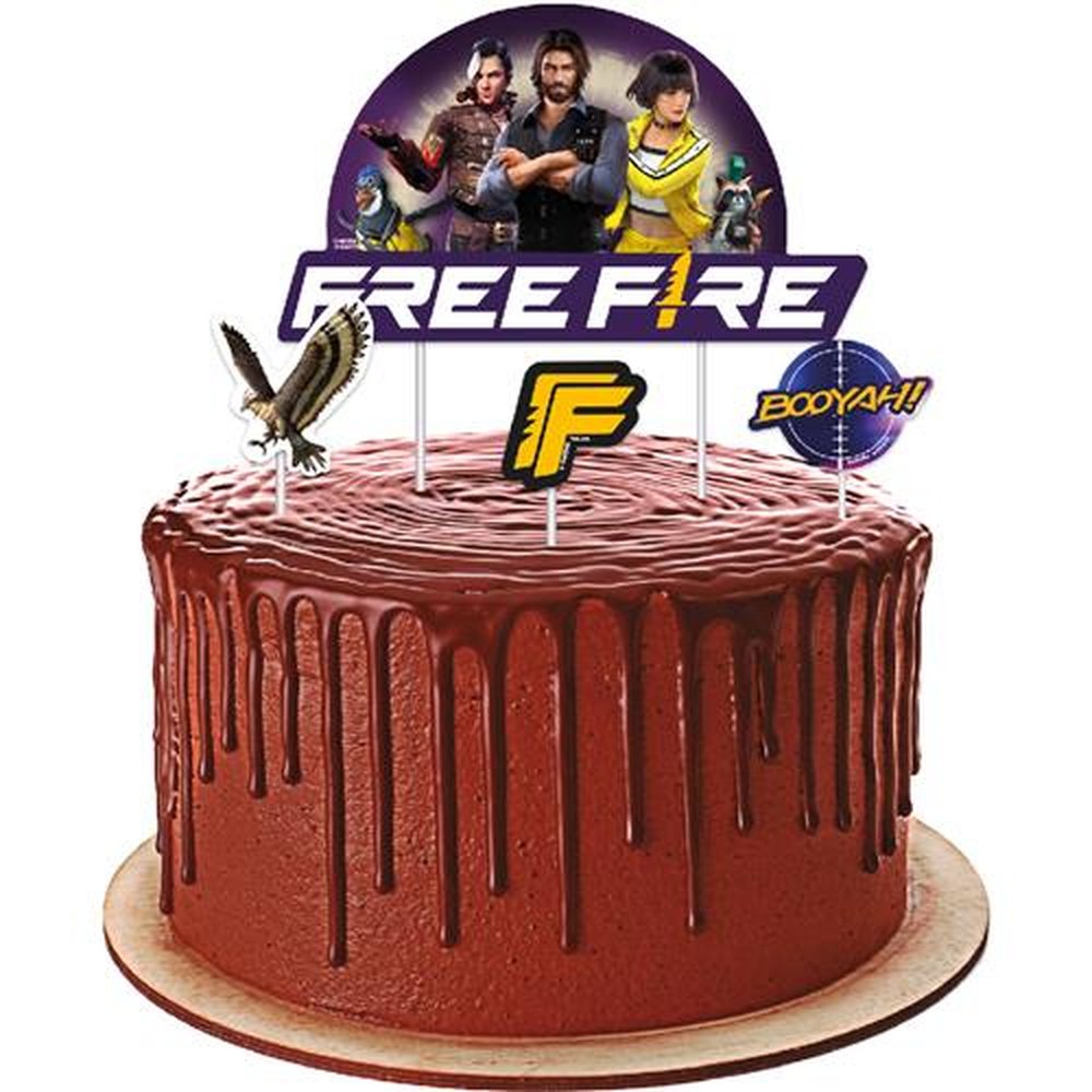 Topper Para Bolo Free Fire Gamer