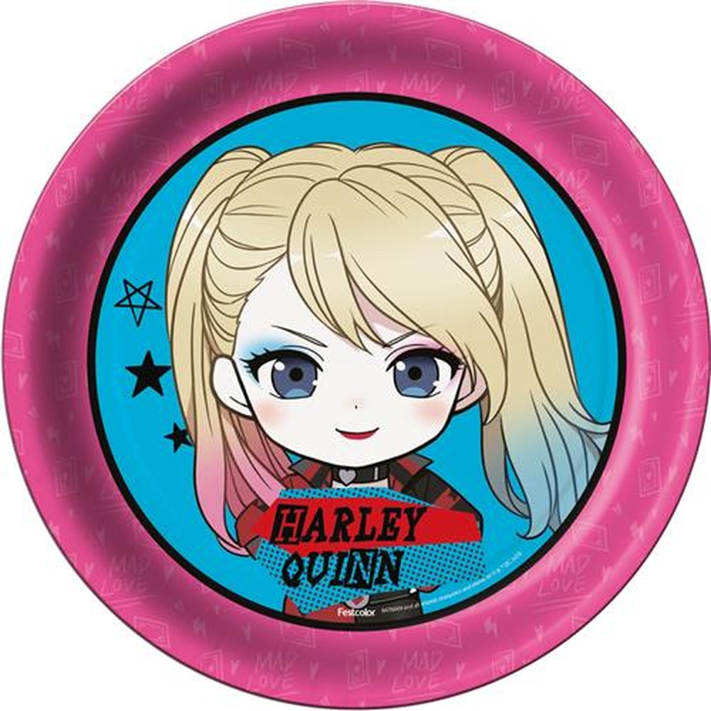 Prato Arlequina - Embalagem com 8 unidades.