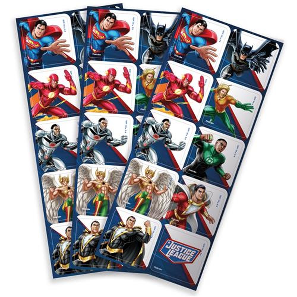 Adesivo Quadrado Liga Da Justica