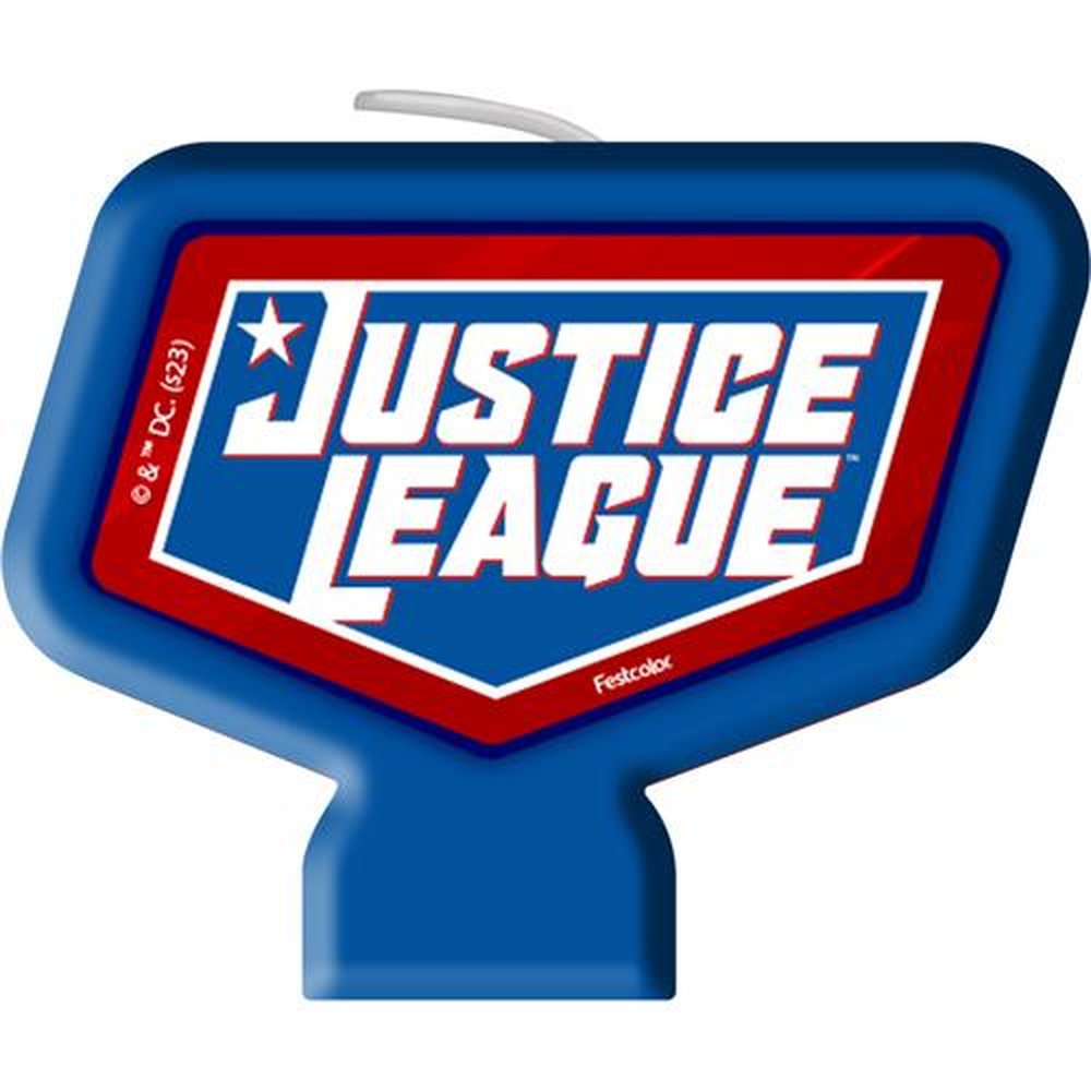 Vela Plana Liga Da Justica - Embalagem com 1 unidade.