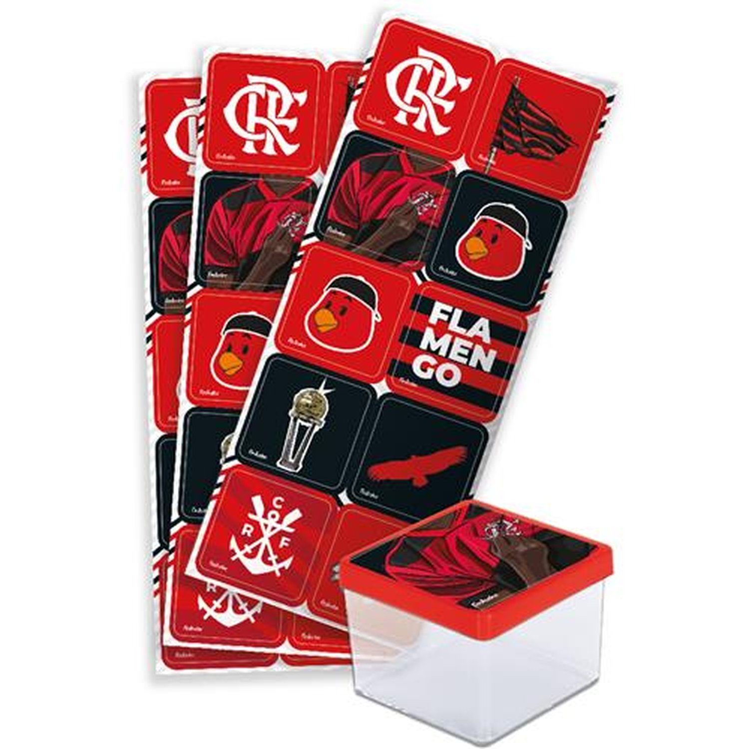 Adesivo Quadrado Flamengo