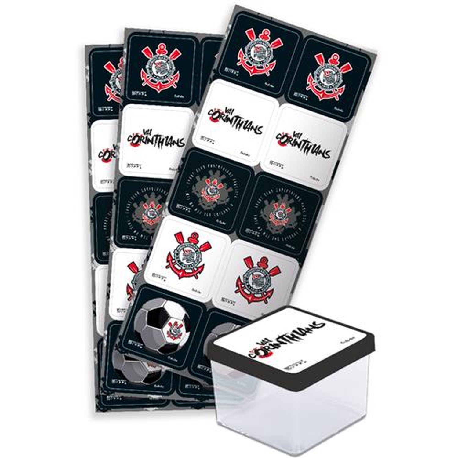 Adesivo Quadrado Corinthians