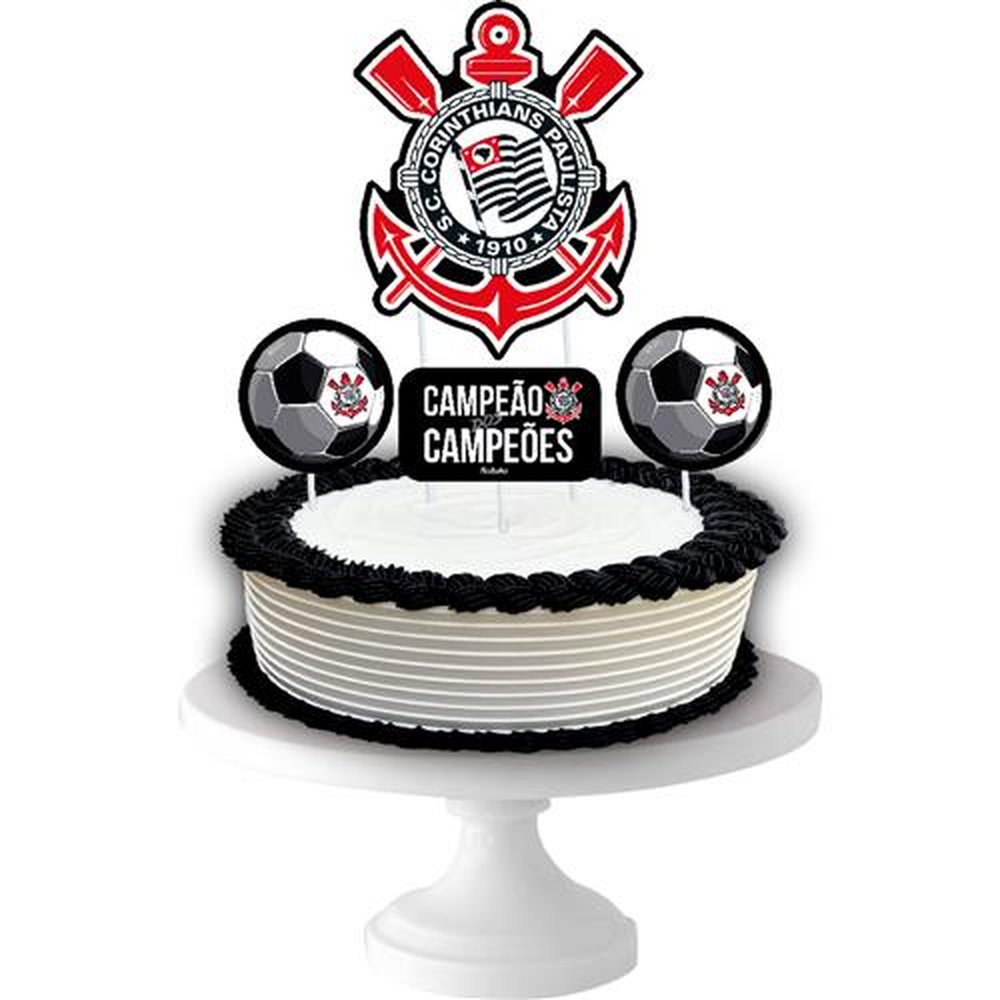 Topper Para Bolo Corinthians