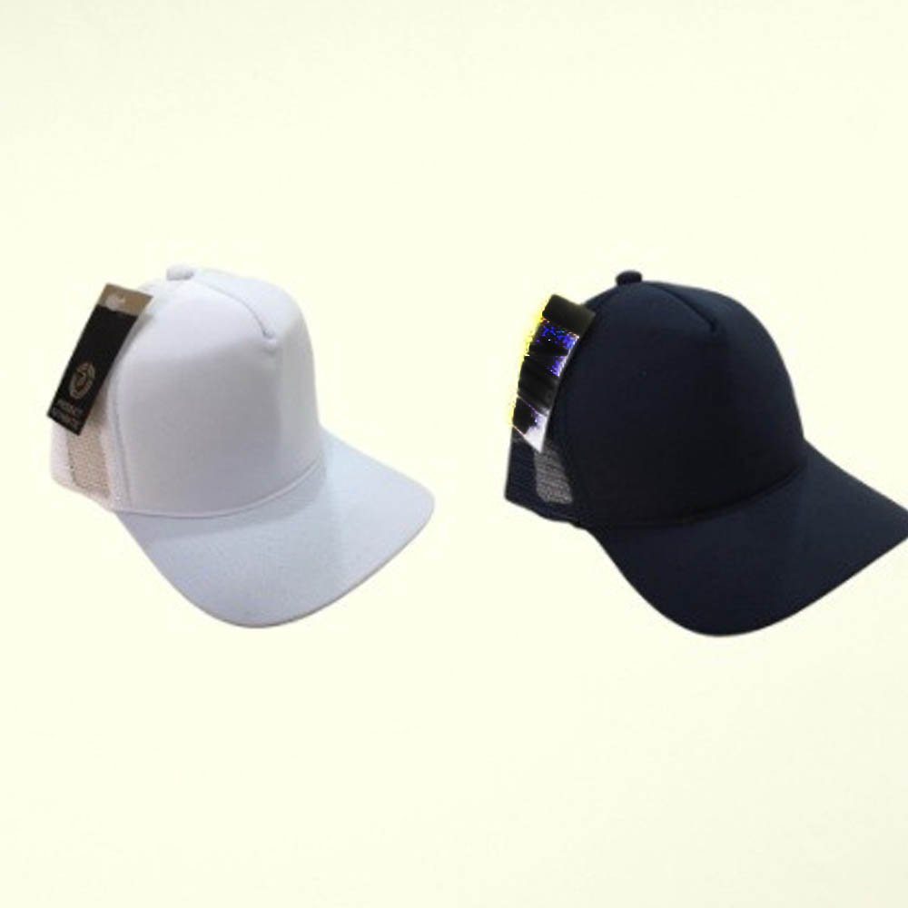 Bonés Lisos cores surtidas Trucker Tela kit 6 unidades