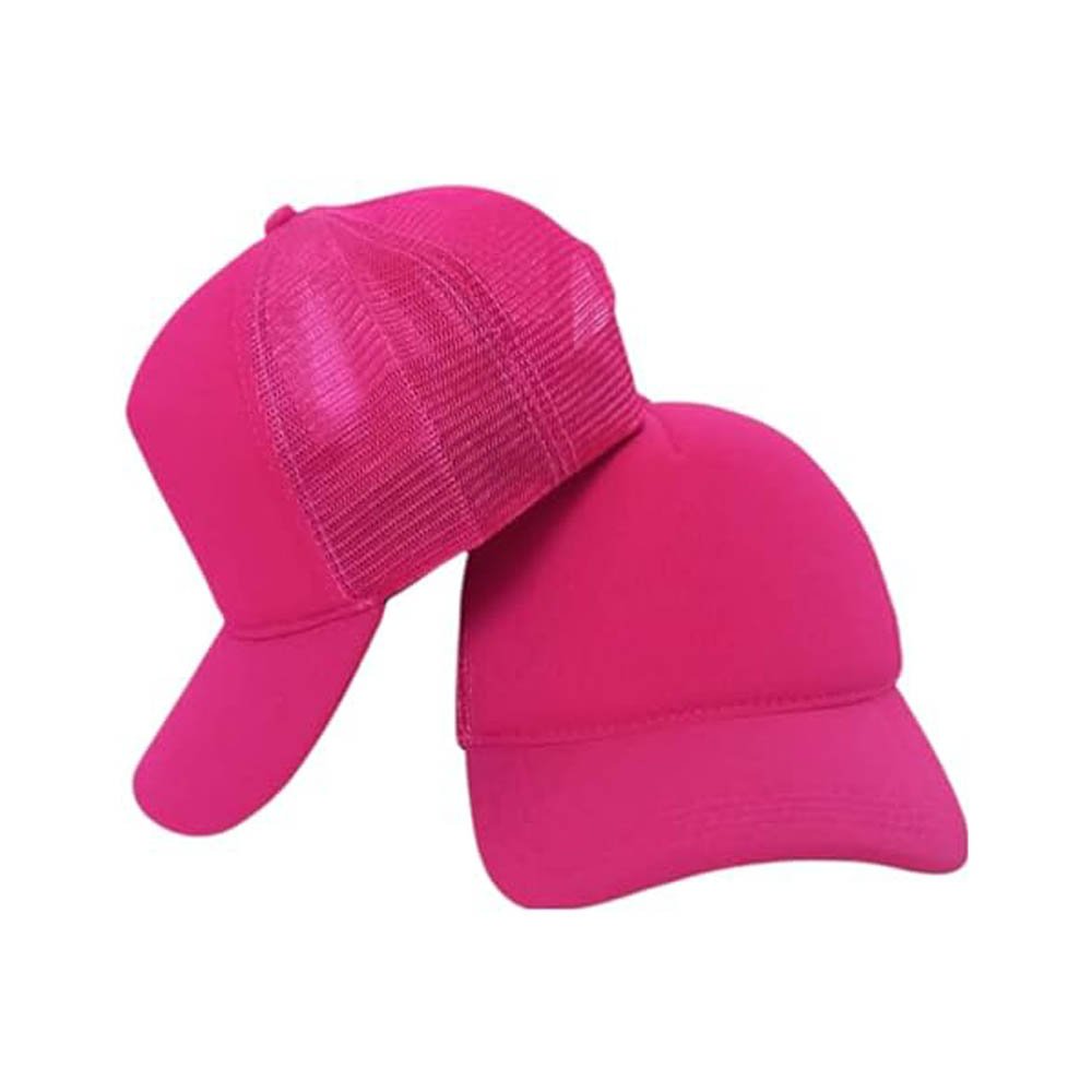 Bonés Lisos cores surtidas Trucker Tela kit 6 unidades