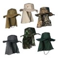 Chapéu Camping Pesca Com Proteção De Pescoço kit 10 unidades cores mix