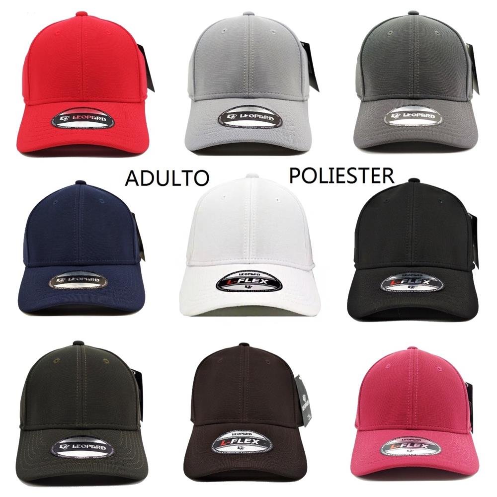 Kit 6 Bonés Premiun Liso Cores Sortidas Aba Curva Fechado Lakparq Original