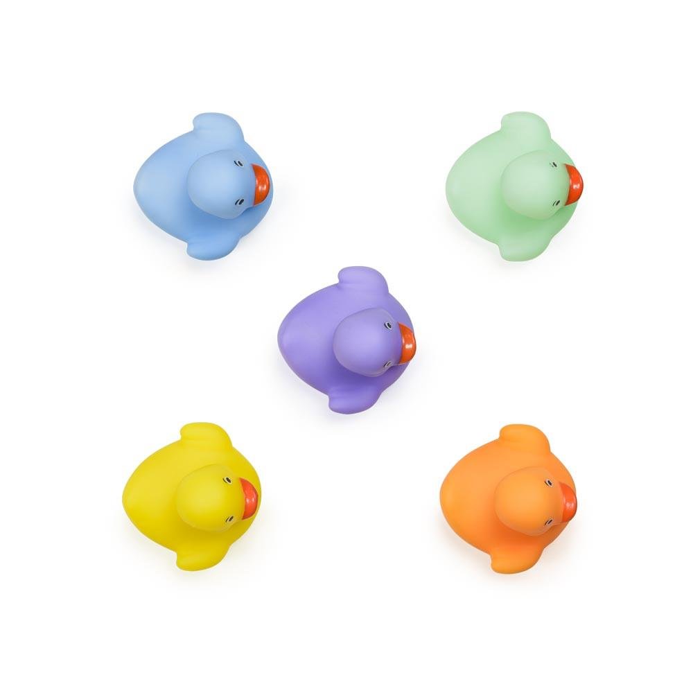 Kit Bubbles Patinhos Coloridos - 5 Brinquedos que Esguicham Água +4m Multikids Baby - BB1160