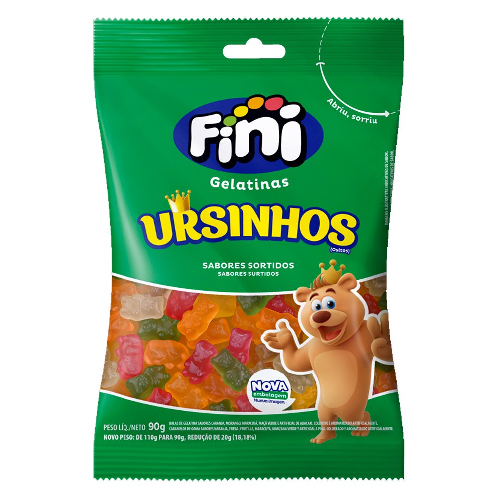 Fini Ursinhos Brilho Com 12 90g