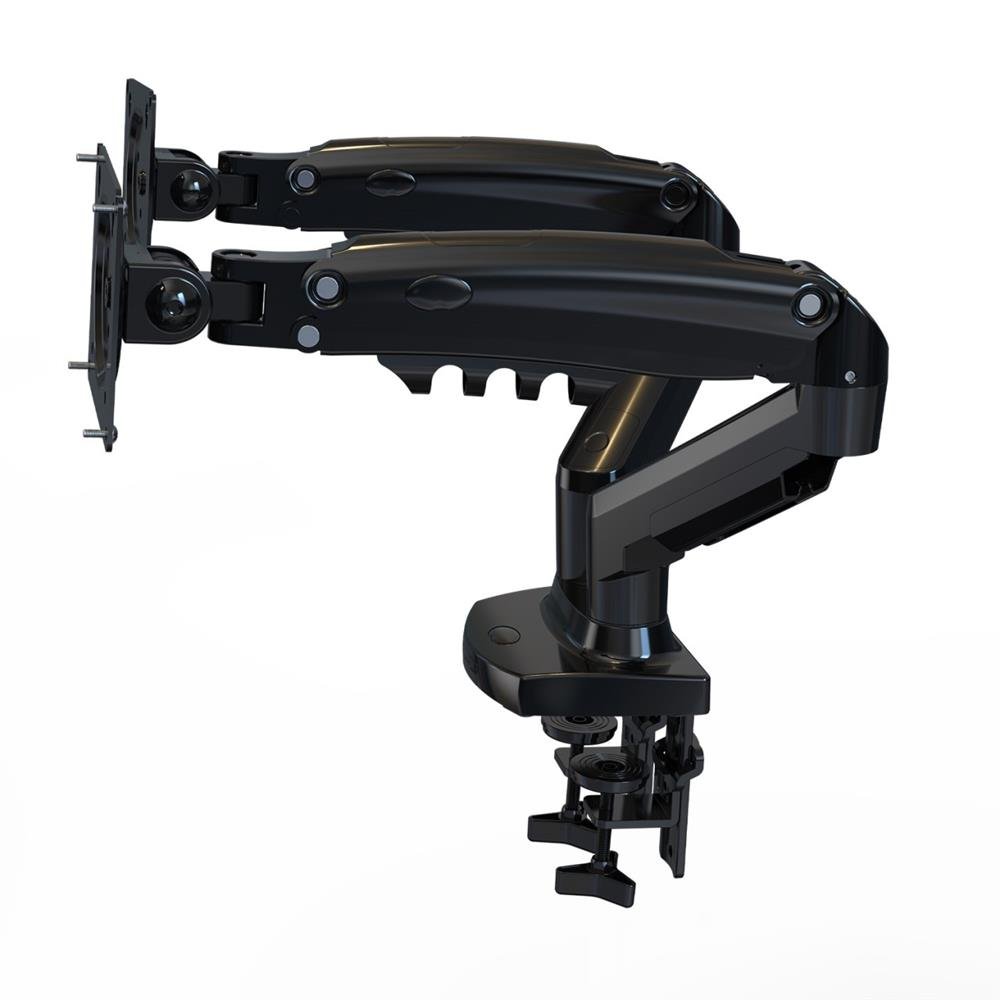 Suporte monitor north bayou articulado para 2 monitores 17" a 27" com pistao a gas f160 nb
