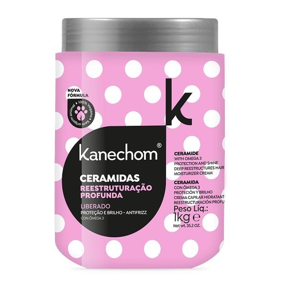 Creme De Cabelo Hidratante Kanechom Ceramidas 1Kg - Embalagem 6X1 Kg