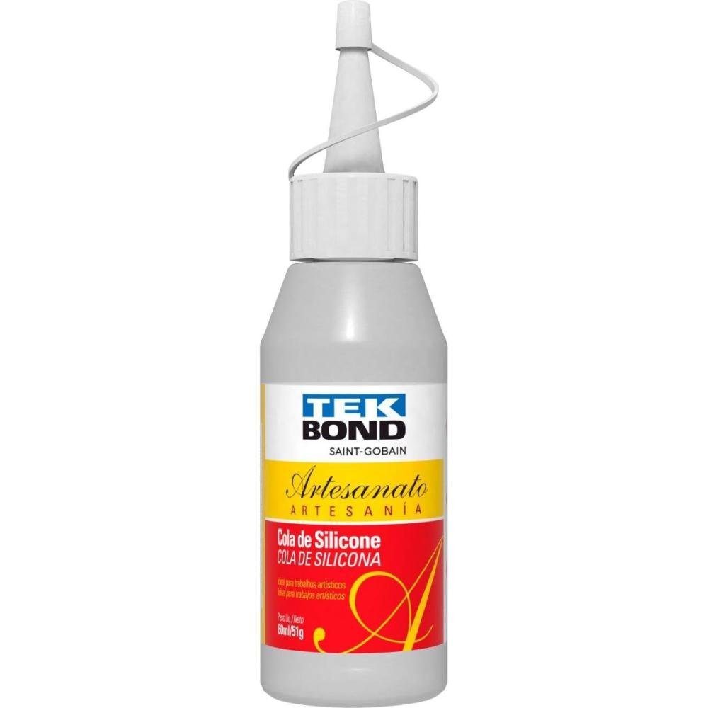 Cola de Silicone p/ Artesanato 51g TEKBOND - Caixa com 12 unidades