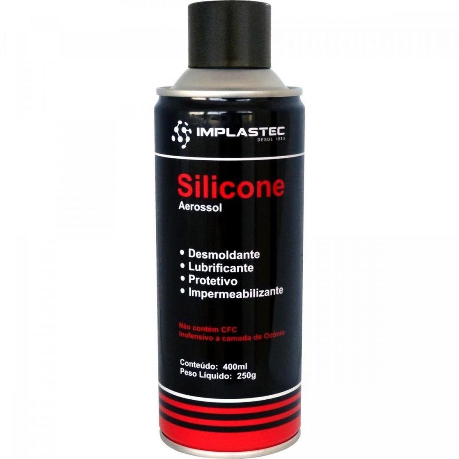 Silicone 250g SPRAY IMPLASTEC Un.Venda: CX/24