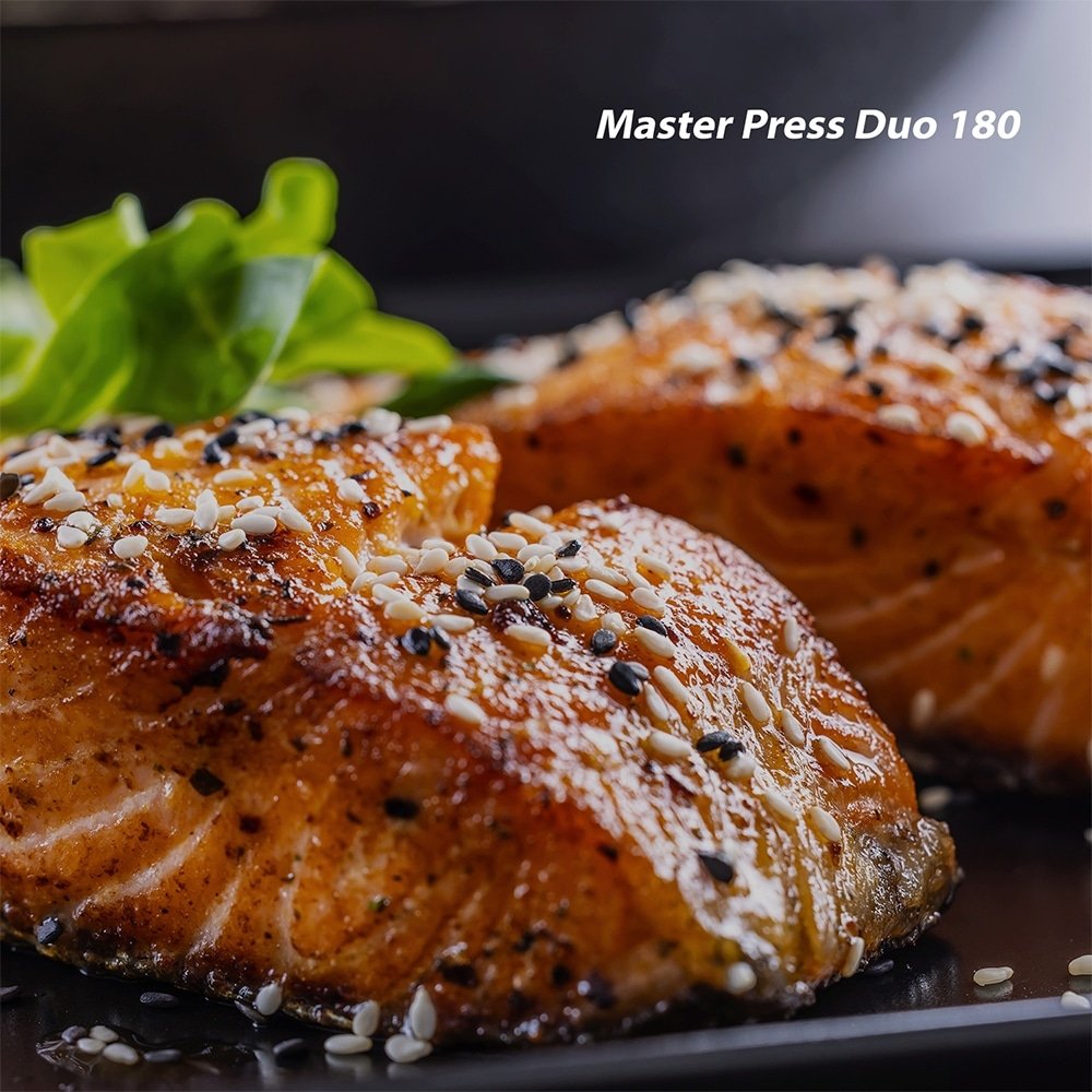 Grill Mondial PG-01-180 Master Press Duo - 1000W, Revestimento Antiaderente, Preto/Inox, 110V