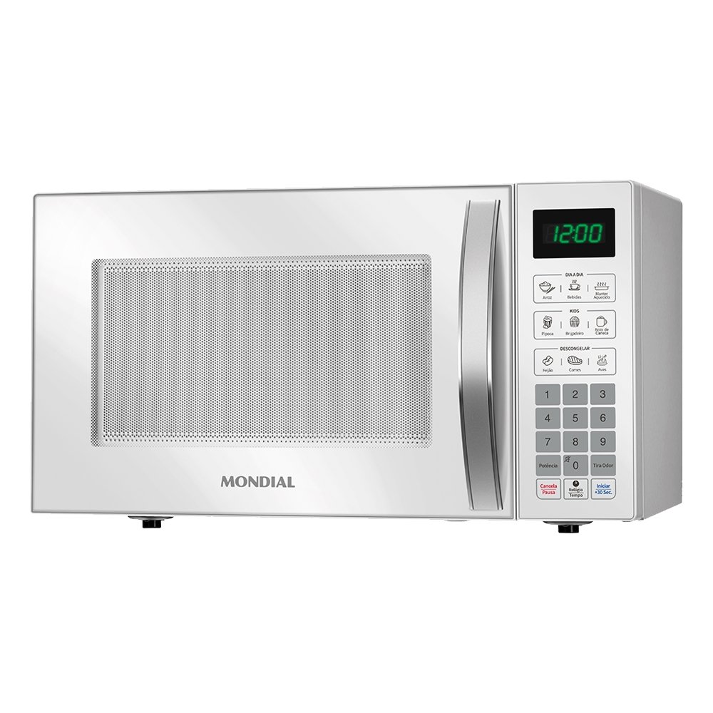 Micro-ondas Mondial 34 Litros MO-02-34-W - 1400W, Função Descongelar, Branco, 110V