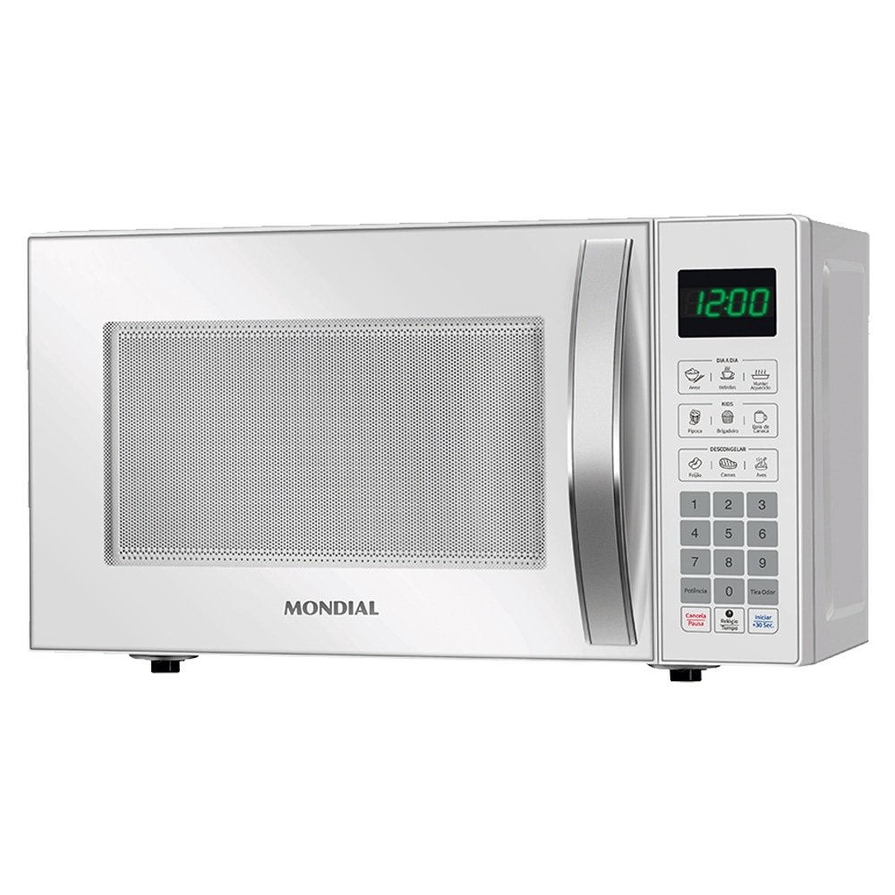Micro-ondas Mondial 21 Litros MO-01-21-W - 1200W, Função Descongelar, Branco, 110V