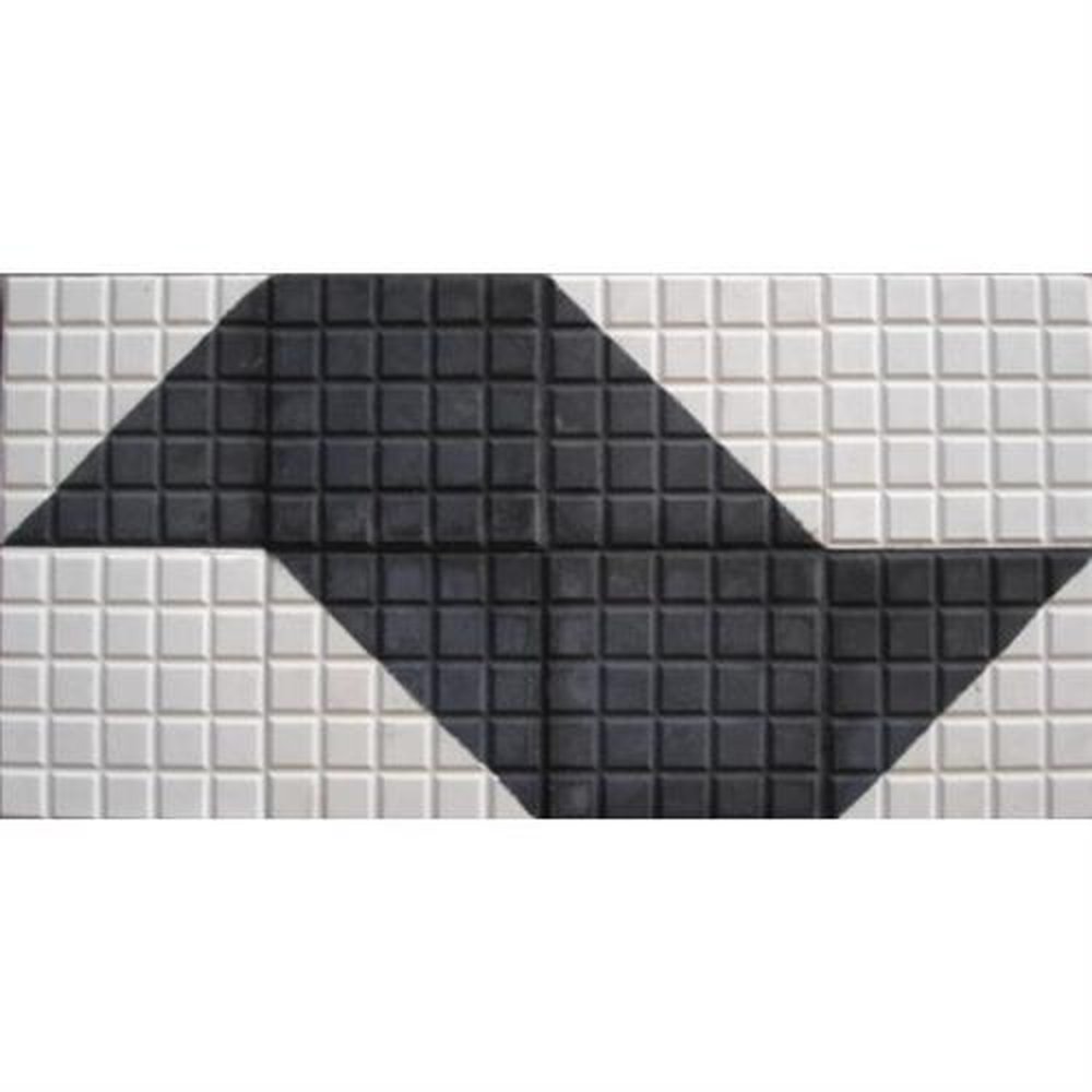 Ladrilho Hidráulico Mapa São Paulo 20x20cm Preto/Branco - amarrados com 12 peças