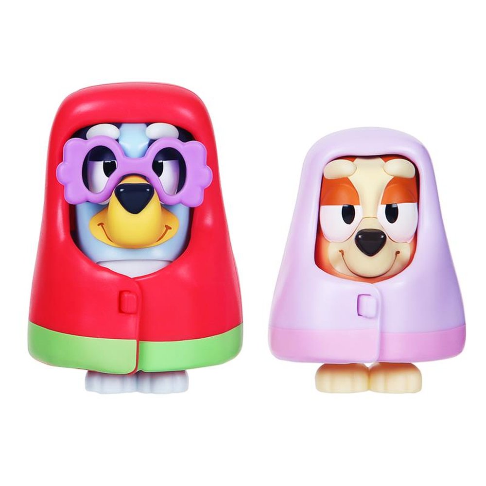 Bluey Kit com 2 personagens 6cm Vovós Bluey e Bingo