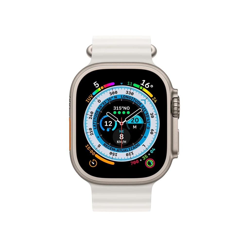 Pulseira Oceano Cloud Para Apple Watch 38 / 40 / 41Mm - Prata