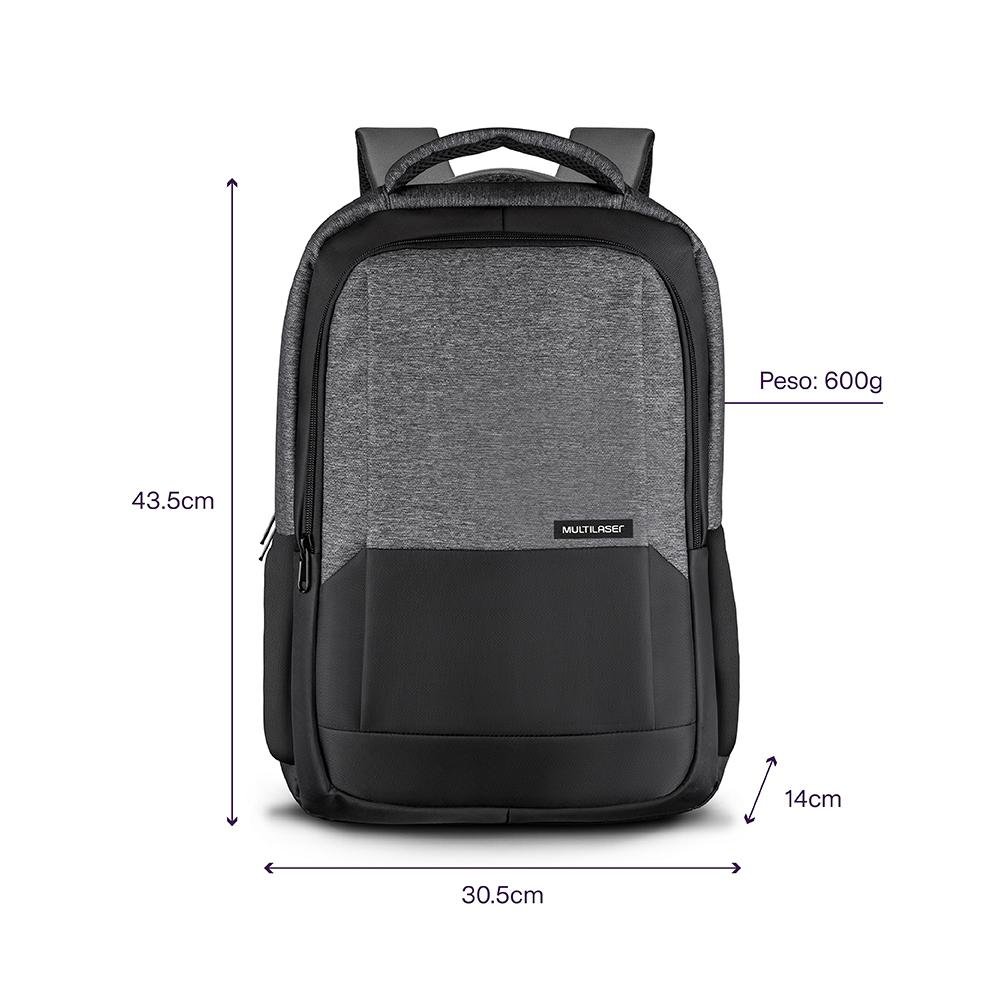 Mochila Multi Midtown 15.6 Polegadas Preto - BO443