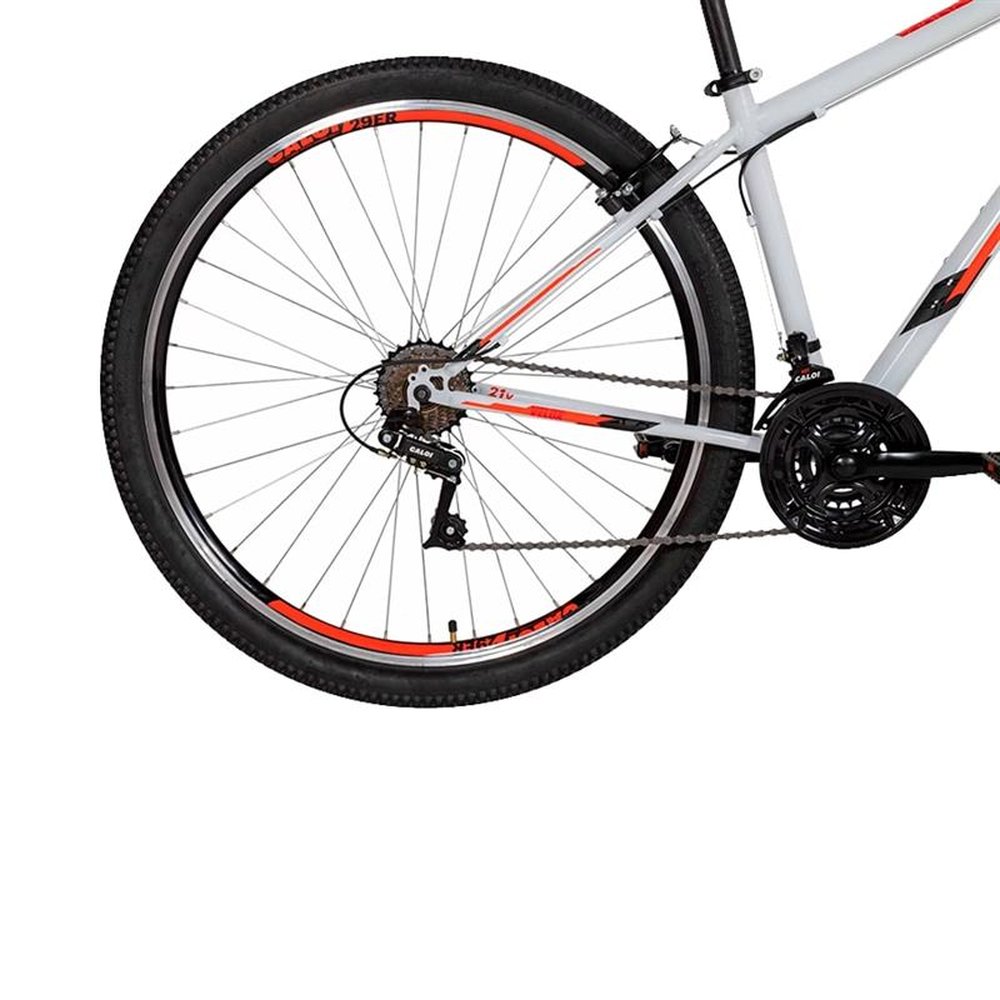 Bicicleta Adulto Caloi Velox Aro 29 | Quadro de Aço, Tamanho 17, Freio V-Brake, Branco