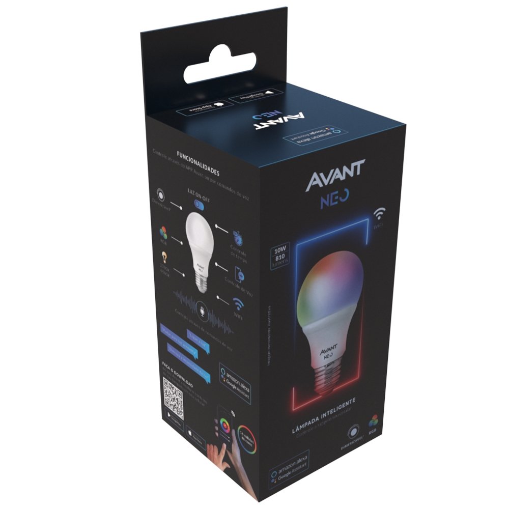 Lâmpada de Led Inteligente Avant - 10W Branca Neo Smart 2,7K/6,5K 810 Lúmens