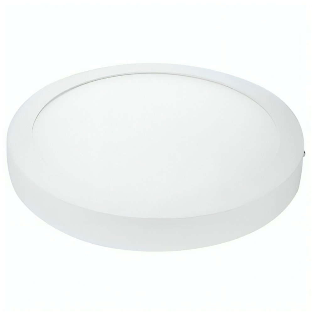 Plafon Painel Avant Led 12cm, Alumínio Redondo Sobrepor - 3K, 6W, 360 Lúmens