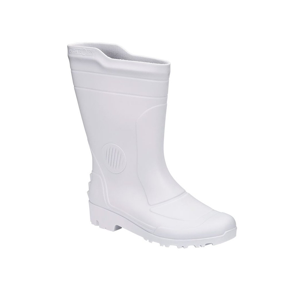Bota Pega Forte Cano Médio, com Meia, Branco, 38