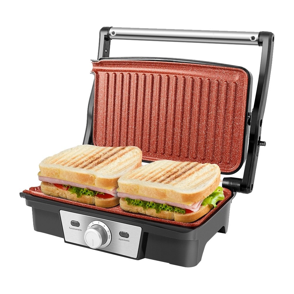 Grill Cerâmico Redstone Philco PGR19PI - 7 Temperaturas, Seletor de Temperatura, Preto/Inox, 220V