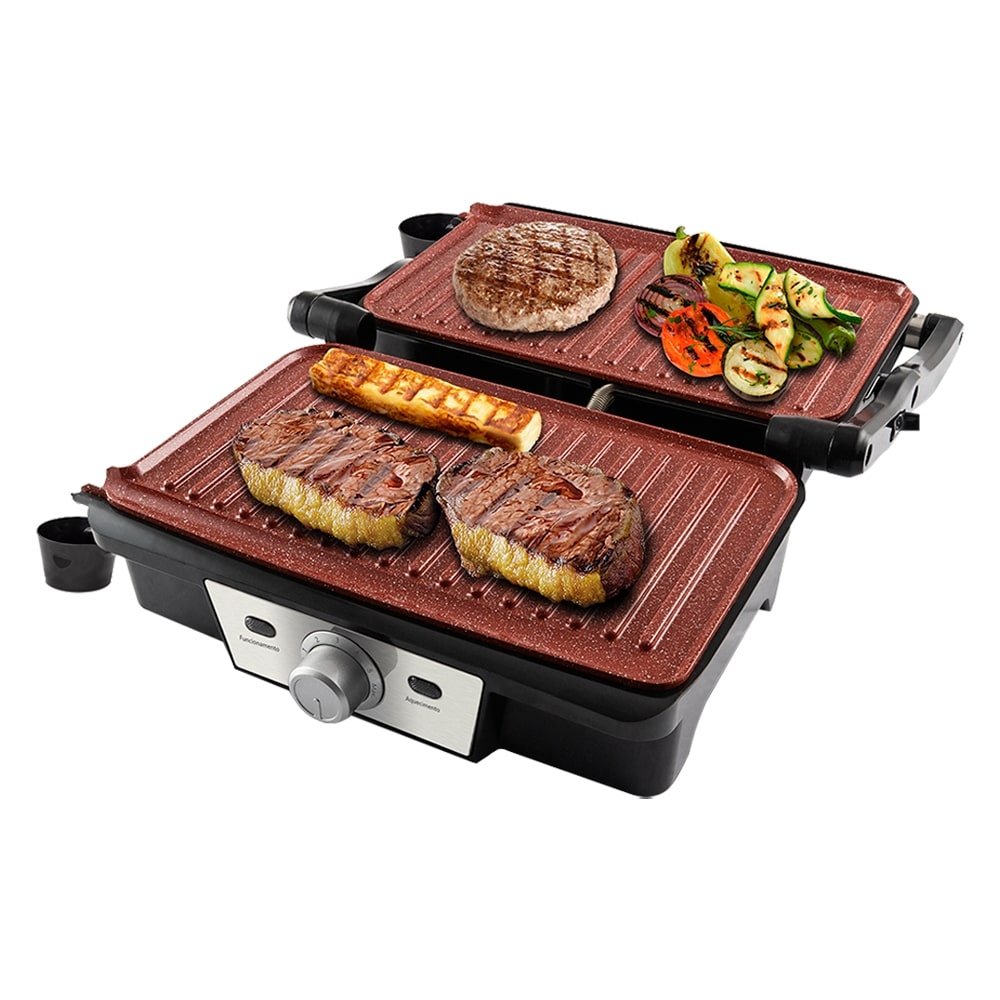 Grill Cerâmico Redstone Philco PGR19PI - 7 Temperaturas, Seletor de Temperatura, Preto/Inox, 220V