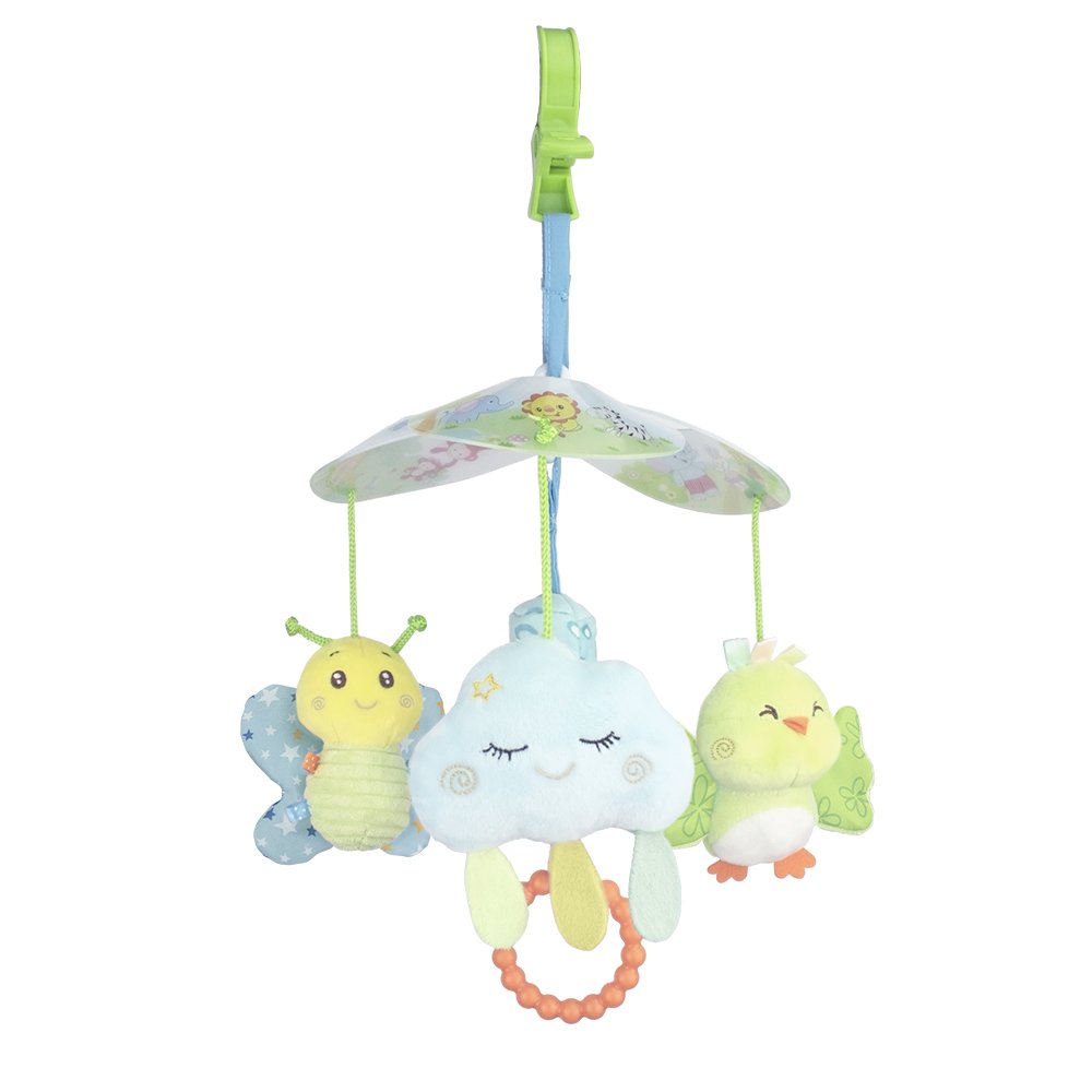 Kit Móbile de Plush para Carrinho e Bebê Conforto Unissex Pimpolho com 1 Unidade.