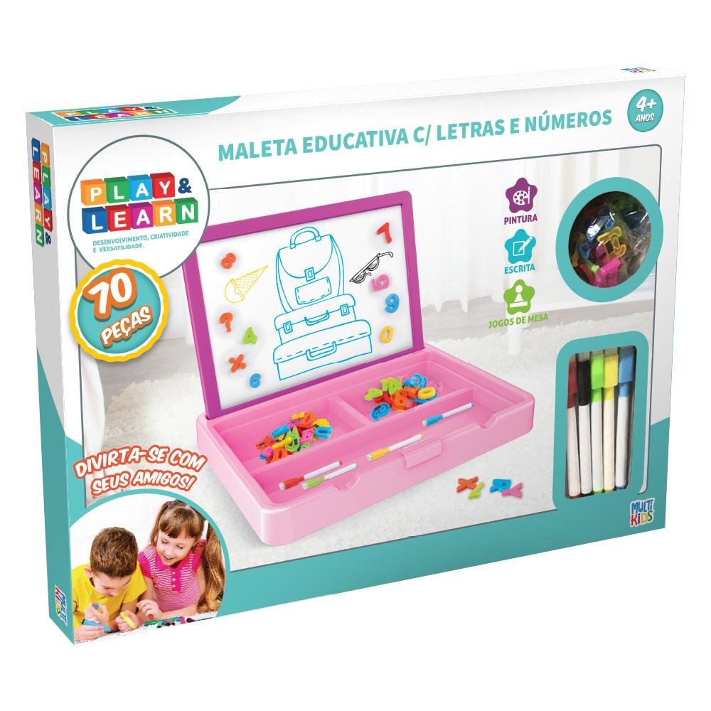 Maleta Educativa Com Letras e Numeros Play e Learn Multikids - BR1793