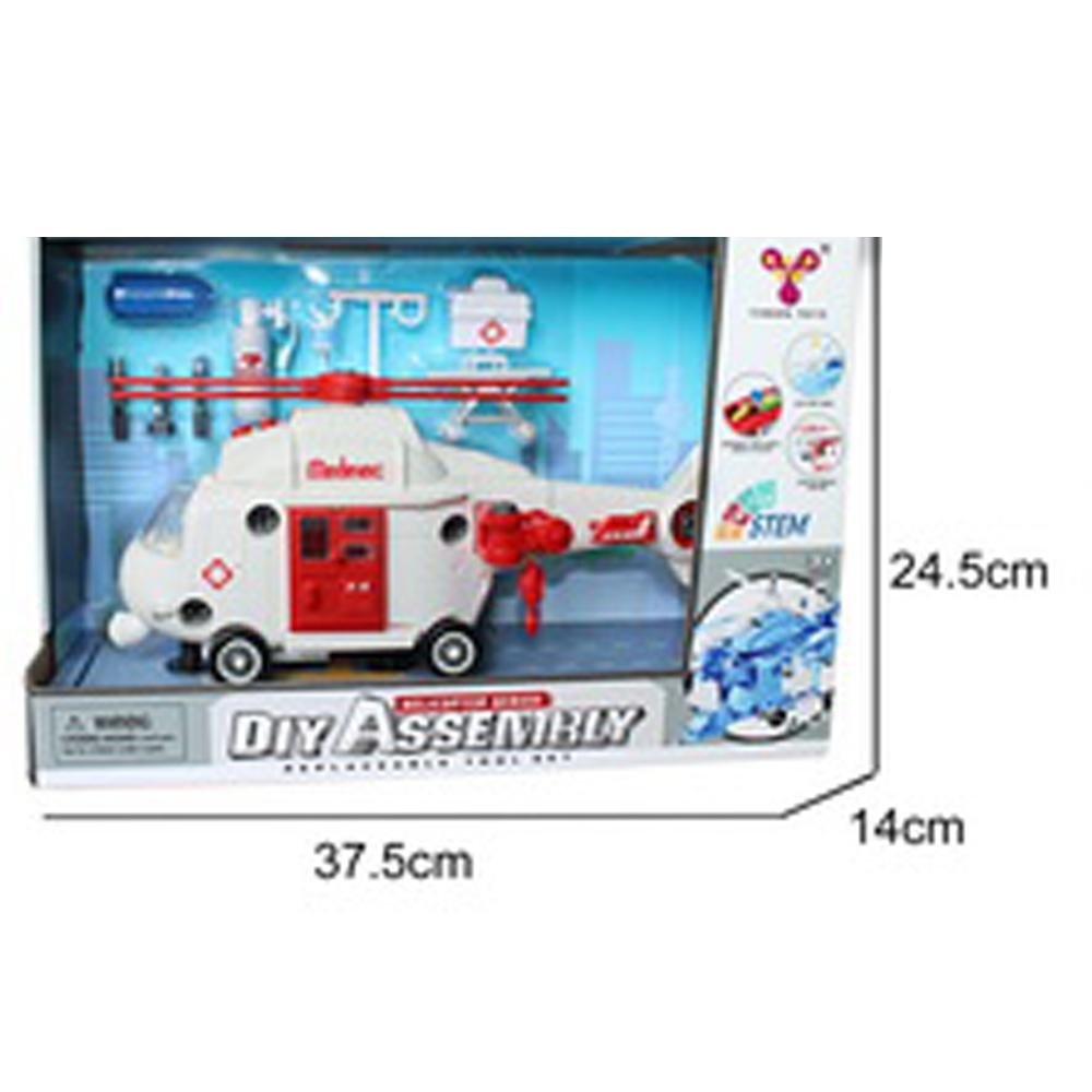 Helicóptero de Resgate City Machine Com Luz E Som Multikids - BR1785