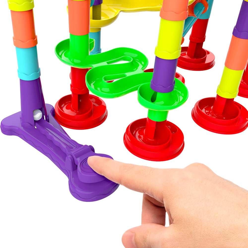 Pista de Montar Marble Run Race Set 76 Peças Multikids - BR1797