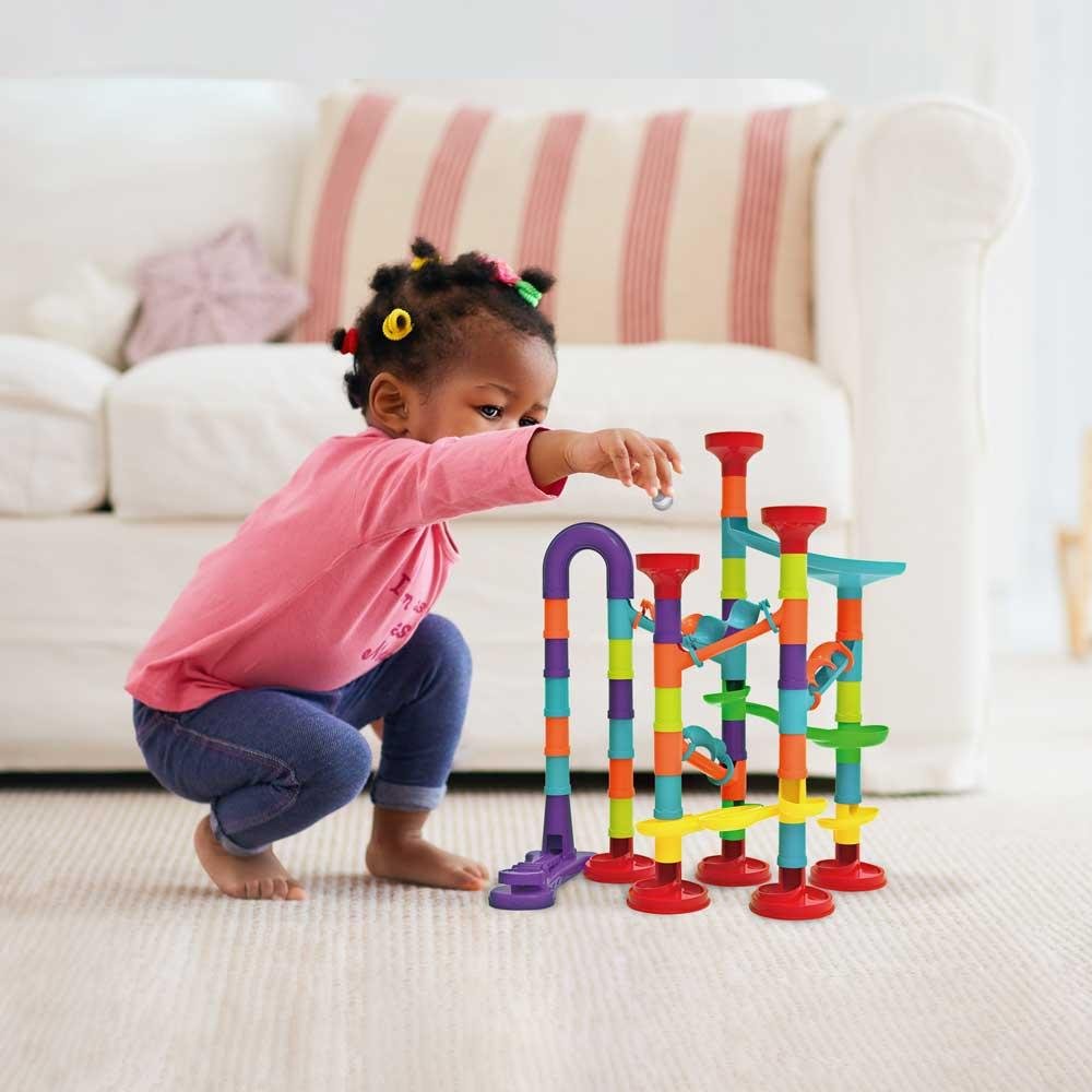 Pista de Montar Marble Run Race Set 76 Peças Multikids - BR1797