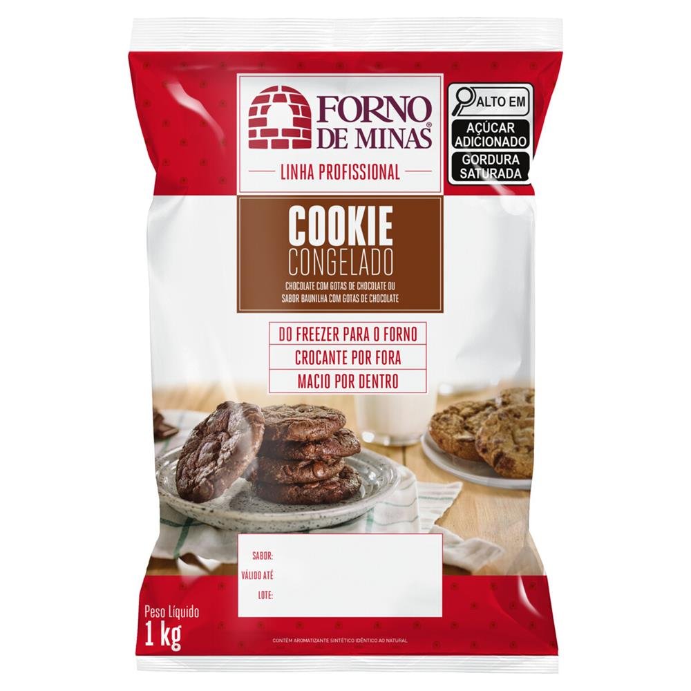 Cookie de Chocolate Congelado Forno de Minas 1kg