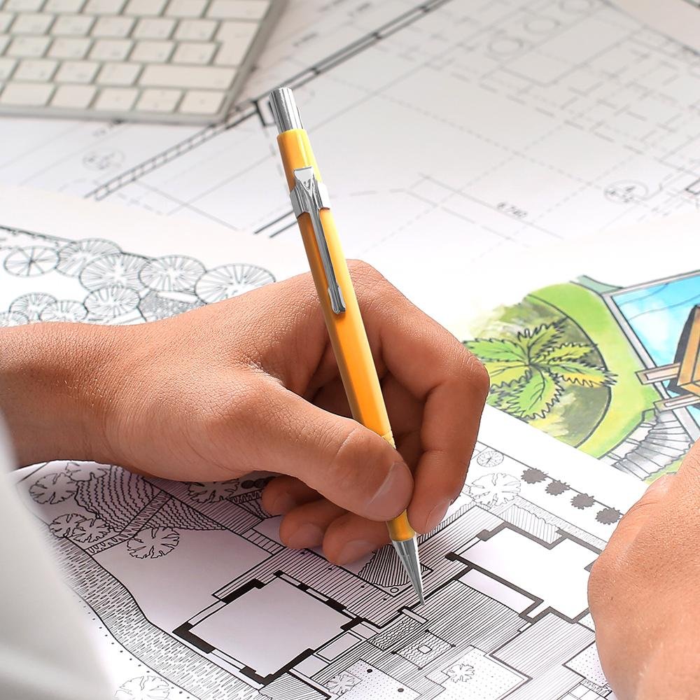 Lapiseira Tecnica 0,9mm Amarela Caixa Com 12 Uni Keep - EI108