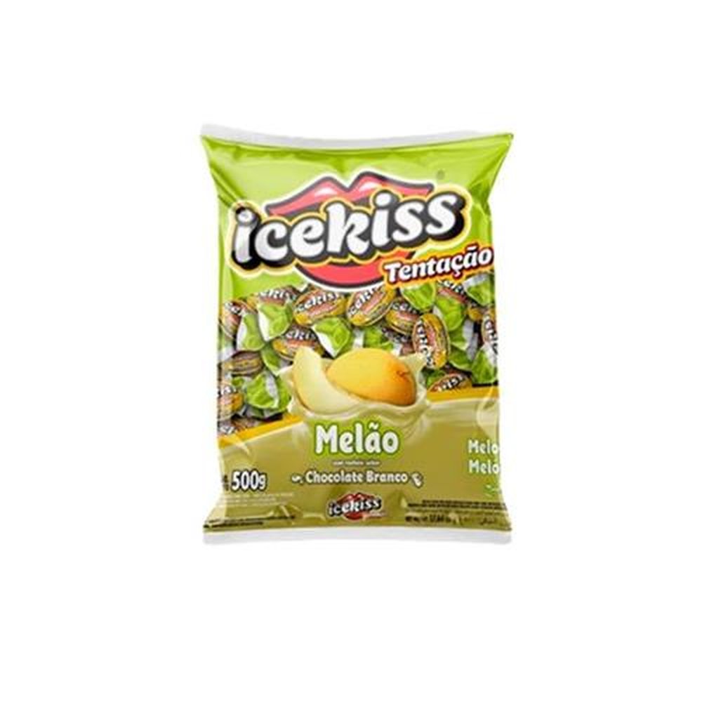 Bala Ice Kiss Tentação Melão 500g