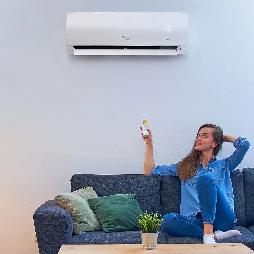 Ar Condicionado Split 9.000 BTUS Midea Springer AirVolution Connect 38TVCI09S5 - Frio, Assistente de Voz, Inverter, Branco 220V
