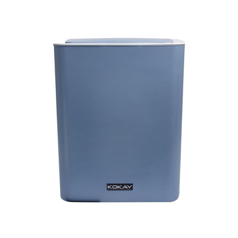 Lixeira Inteligente Automática Com Sensor de Aproximação - 14 Litros Pilha AA - Azul