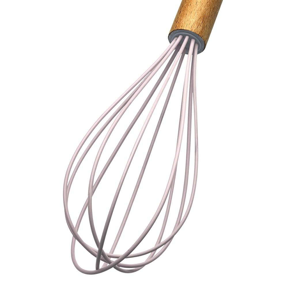 Kit de Utensílios de Silicone para Cozinha 12 Peças - Rosa