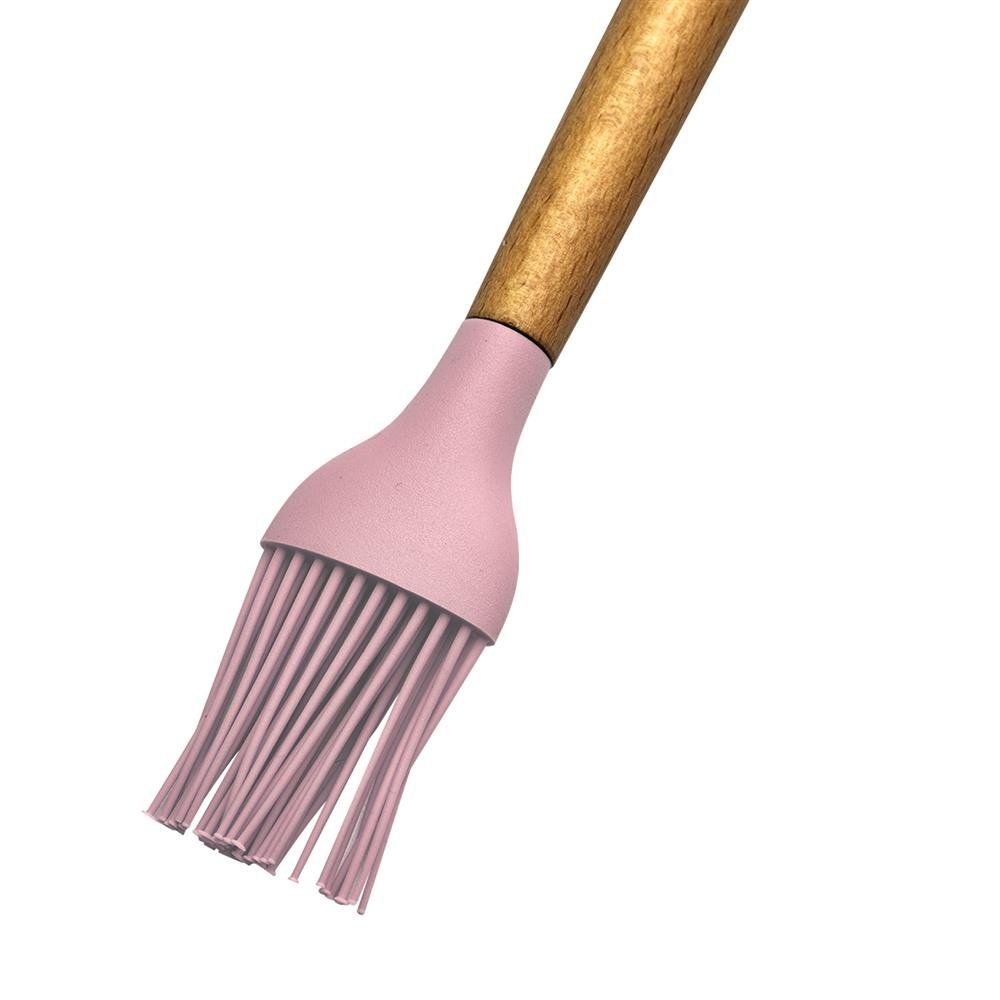 Kit de Utensílios de Silicone para Cozinha 12 Peças - Rosa